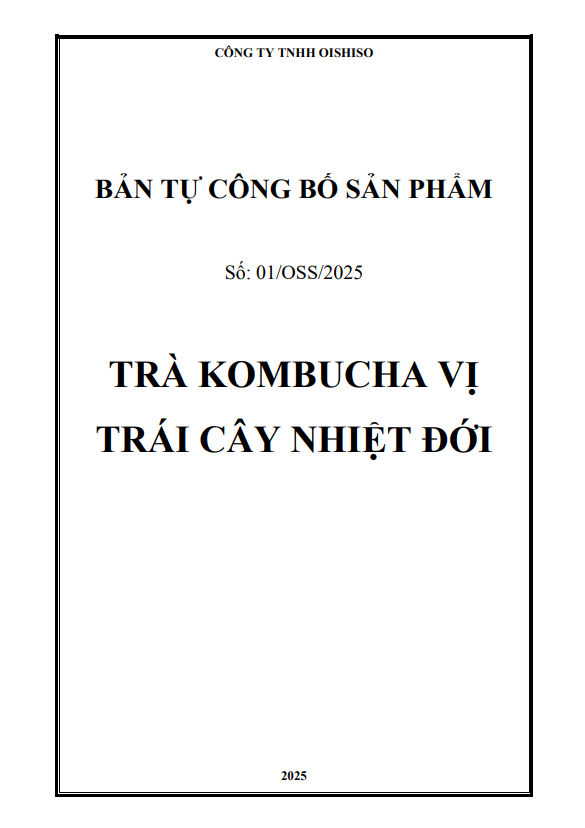 bản tự công bố sản phẩm